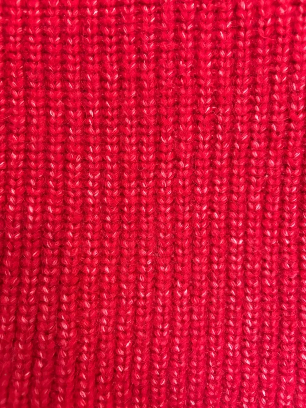 Joe Fresh Red Ribbed Crewneck Sweater - Picture 5 of 6